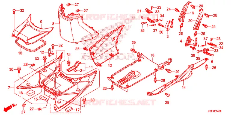 MARCHE PIEDS Honda SCOOTER 150 SH 2014  SH150ADE
