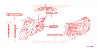 AUTOCOLLANTS pour Honda SH 150 ABS SPORTY SPECIAL 2E de 2014