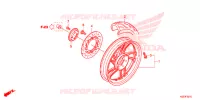 ROUE ARRIERE pour Honda SH 150 ABS SPORTY SPECIAL 2E de 2014