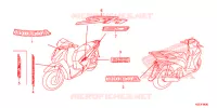 AUTOCOLLANTS pour Honda SH 150 ABS SPORTY SPECIAL 2E de 2014