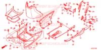 MARCHE PIEDS pour Honda SH 150 ABS SPORTY SPECIAL 2E de 2014