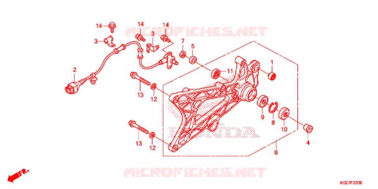 BRAS OSCILLANT Honda SCOOTER 150 SH 2014  SH150ASE