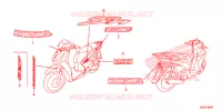 AUTOCOLLANTS pour Honda SH 150 SPORTY SPECIAL 2E de 2014