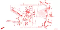 MAITRE CYLINDRE DE FREIN AVANT pour Honda SH 150 SPORTY SPECIAL 2E de 2014