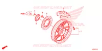 ROUE ARRIERE pour Honda SH 150 SPORTY SPECIAL 2E de 2014