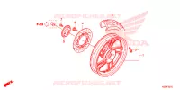 ROUE ARRIERE pour Honda SH 150 SPORTY STANDARD de 2014