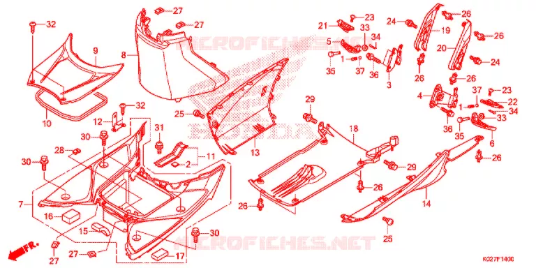 MARCHE PIEDS Honda SCOOTER 150 SH 2015  SH150E