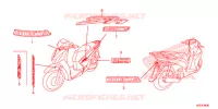 AUTOCOLLANTS pour Honda SH 150 SPORTY SPECIAL 2E de 2014