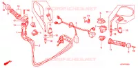 COMMODO   CABLE   RETROVISEUR pour Honda SH 300 ABS de 2008