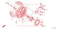 ROUE AVANT pour Honda SH 300 de 2014
