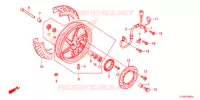ROUE AVANT pour Honda SH 300 de 2014