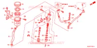 MAITRE CYLINDRE DE FREIN ARRIERE (ST1300A) pour Honda PAN EUROPEAN 1300 ABS de 2013
