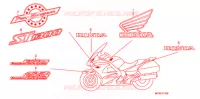 AUTOCOLLANTS pour Honda PAN EUROPEAN 1300 ABS de 2015
