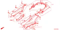 COUVERCLES LATERAUX   ARRIERES pour Honda PAN EUROPEAN 1300 ABS de 2015