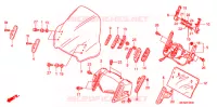 PARE BRISE pour Honda PAN EUROPEAN 1300 ABS de 2015