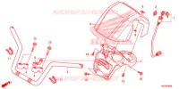 GUIDON pour Honda FOURTRAX 420 RANCHER 4X4 ES RED de 2014