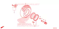 ROUE ARRIERE pour Honda FOURTRAX 420 RANCHER 4X4 ES RED de 2014