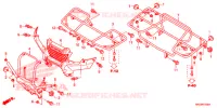 SUPPORT pour Honda FOURTRAX 420 RANCHER 4X4 ES RED de 2014
