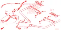 PEDALE   REPOSE PIED pour Honda FOURTRAX 420 RANCHER 4X4 Manual Shift RED de 2014