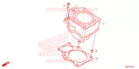CYLINDRE pour Honda FOURTRAX 420 RANCHER 2X4 Electric Shift de 2015