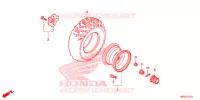 ROUE ARRIERE pour Honda FOURTRAX 420 RANCHER 2X4 Electric Shift de 2015