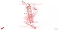 AMORTISSEUR ARRIERE pour Honda FOURTRAX 500 FOREMAN 4X4 RED de 2014