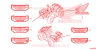 AUTOCOLLANTS pour Honda FOURTRAX 500 FOREMAN 4X4 RED de 2014