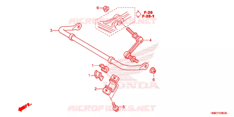 BARRE ANTI ROULIS Honda ATV 680 FOURTRAX 2020  TRX680FAF
