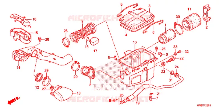 FILTRE A AIR Honda ATV 680 FOURTRAX 2017  TRX680FAF