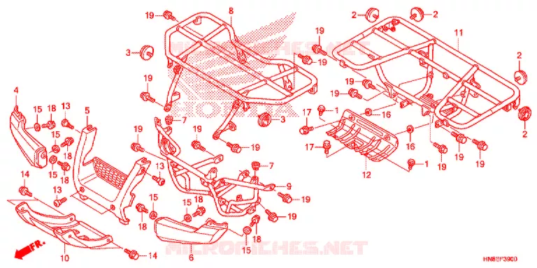 SUPPORT Honda ATV 680 FOURTRAX 2019  TRX680FAF
