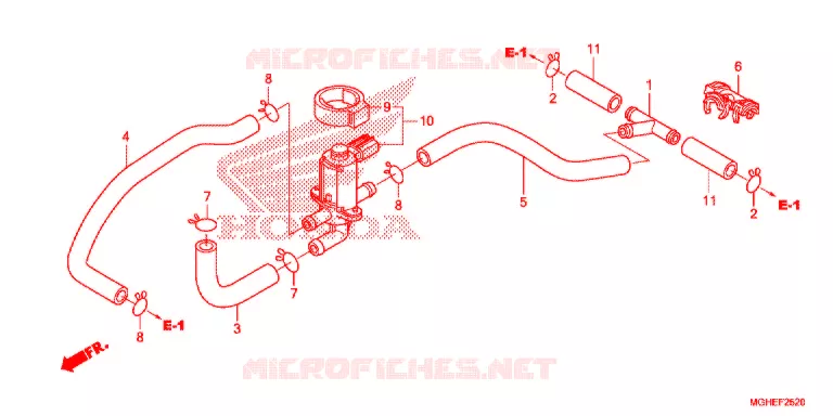 VALVE DE COMMANDE D'INJECTION D'AIR Honda MOTO 1200 CROSSTOURER 2014  VFR1200XLE