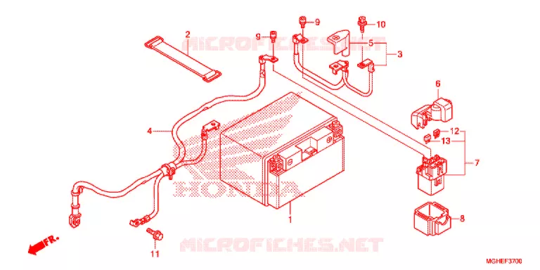 BATTERIE Honda MOTO 1200 CROSSTOURER 2014  VFR1200XLE