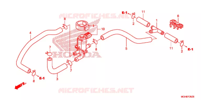 VALVE DE COMMANDE D'INJECTION D'AIR Honda MOTO 1200 CROSSTOURER 2014  VFR1200XLE