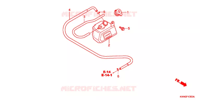 VASE D'EXPANSION Honda SCOOTER 125 PCX 2017  WW125EX2E