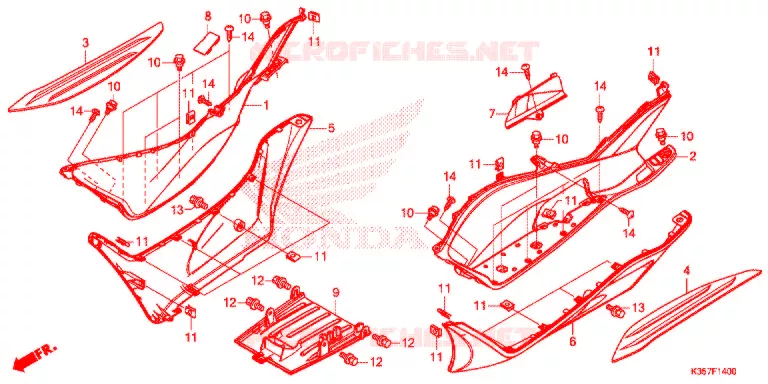 MARCHE PIEDS Honda SCOOTER 125 PCX 2016  WW125EX2F