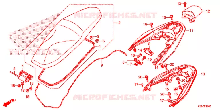 SELLE Honda SCOOTER 125 PCX 2016  WW125EX2F