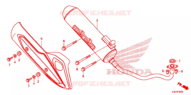 SILENCIEUX D'ECHAPPEMENT Honda SCOOTER 125 PCX 2016  WW125EX2F