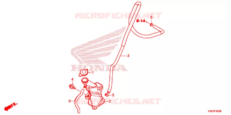 VASE D'EXPANSION Honda SCOOTER 125 PCX 2015  WW125EX2F