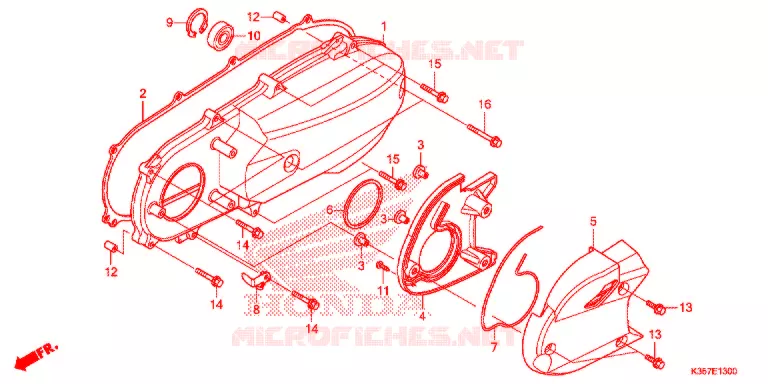 COUVERCLE GAUCHE Honda SCOOTER 125 PCX 2016  WW125EX2F