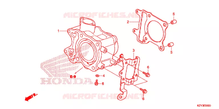 CYLINDRE Honda SCOOTER 150 PCX 2012  WW150C