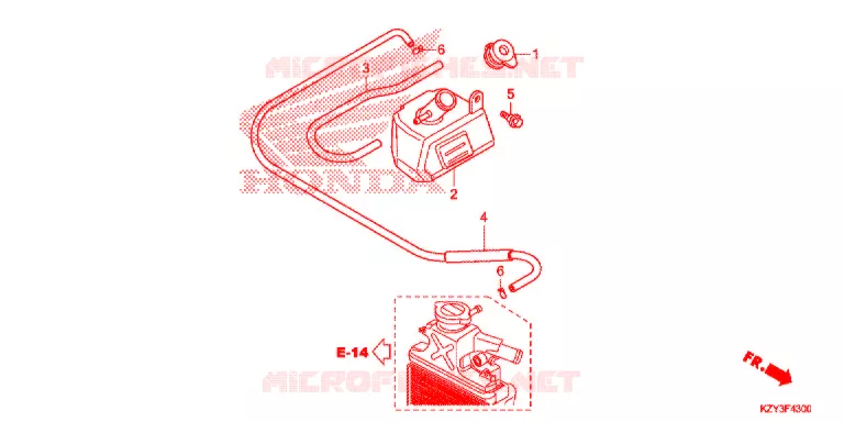 VASE D'EXPANSION Honda SCOOTER 150 PCX 2013  WW150D