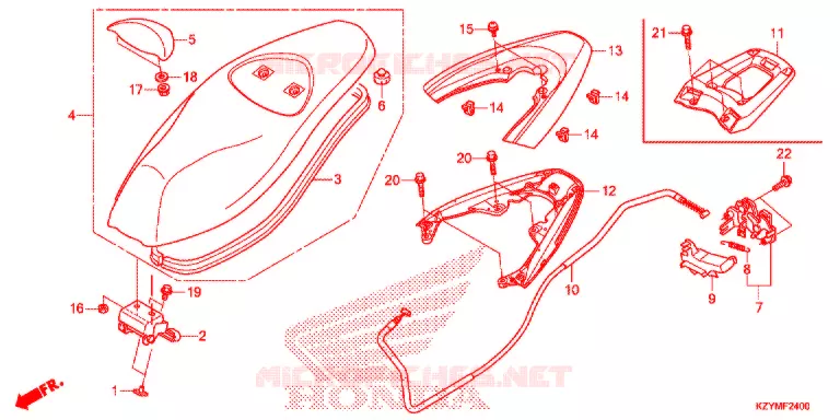 SELLE Honda SCOOTER 150 PCX 2014  WW150D
