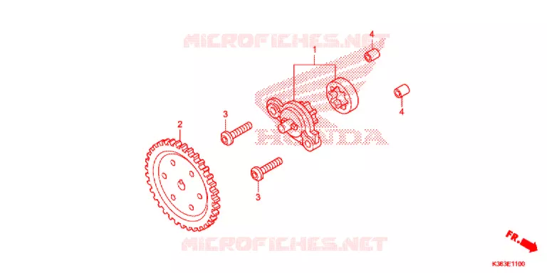 POMPE A HUILE Honda SCOOTER 150 PCX 2016  WW150F