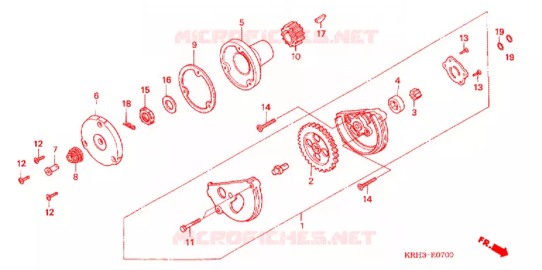 POMPE A HUILE Honda MOTO 125 XR 2011  XR125LEKB