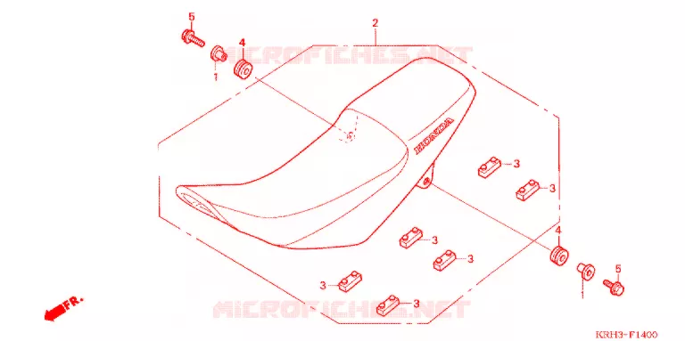 SELLE Honda MOTO 125 XR 2011  XR125LKB
