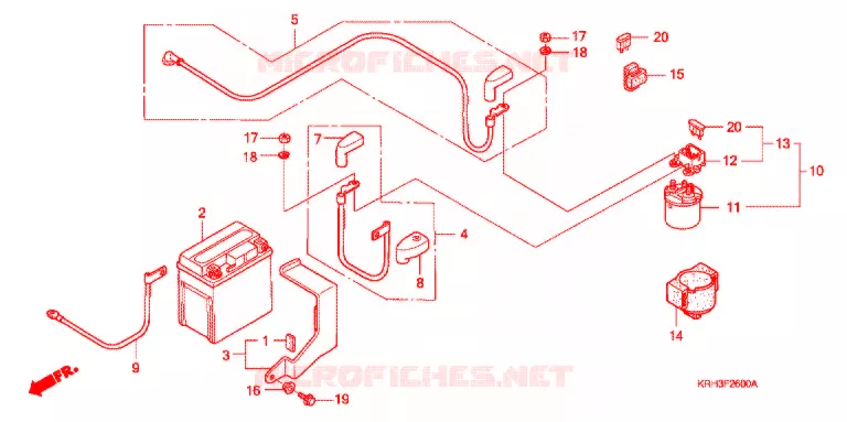BATTERIE Honda MOTO 125 XR 2011  XR125LKB