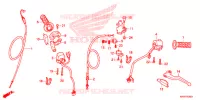 LEVIER DE GUIDON   CABLE   COMMODO (DISK BRAKE) pour Honda XR 150 de 2014