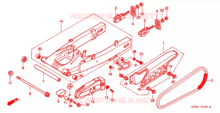 BRAS OSCILLANT Honda MOTO 250 XR 2003  XR250HSC3