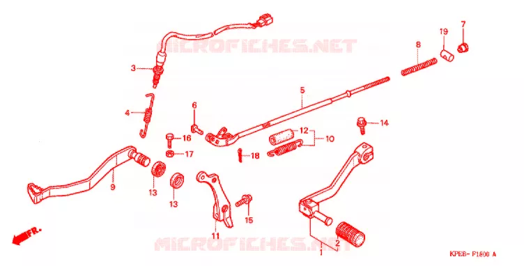 PEDALE Honda MOTO 250 XR 2003  XR250LS3