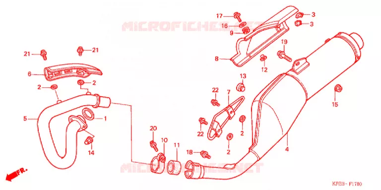 SILENCIEUX D'ECHAPPEMENT Honda MOTO 250 XR 2004  XR250LS3